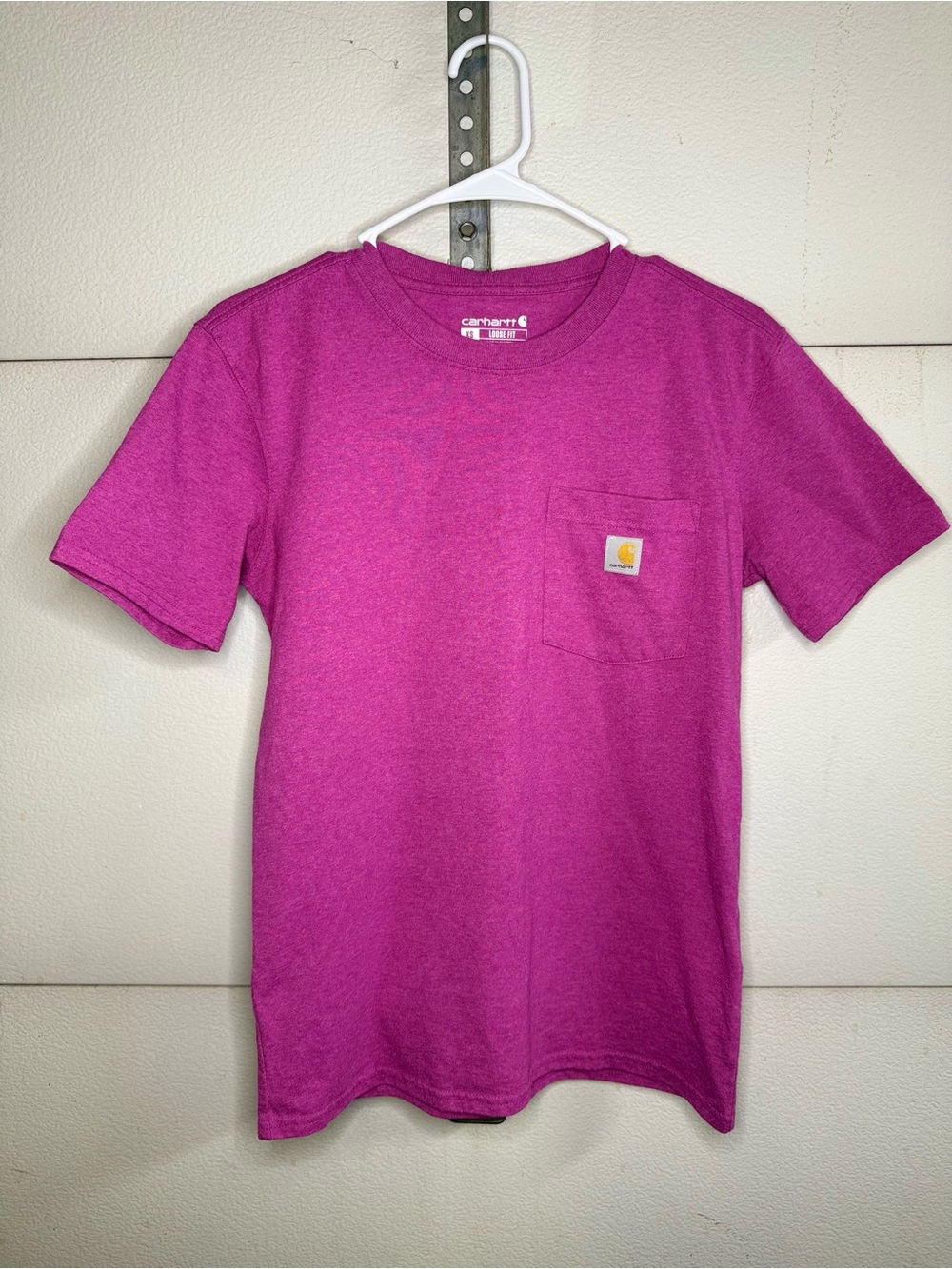 Carhartt Kids Short-Sleeve Pocket Tee - Fuchsia Pink